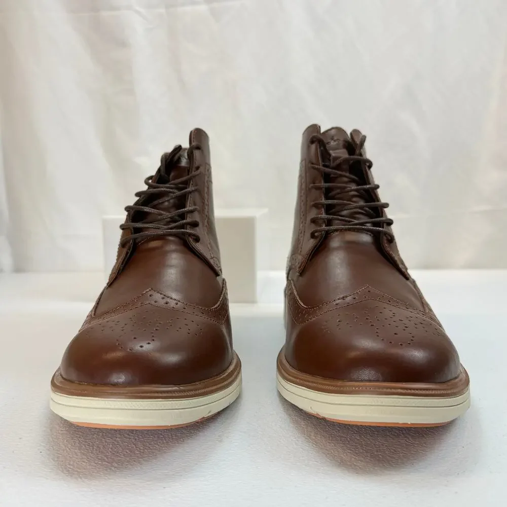 Orthocomfoot Men’s Brown Leather Oxford Ankle Boots size 45 (US 11)